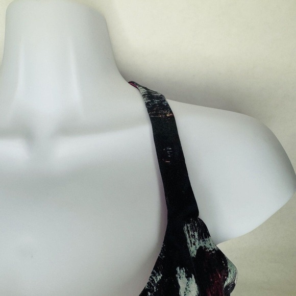 Lululemon Free To Be Wild Sports Bra Kara Blossom Multi Blue Pink Strappy Sz 10 - Picture 3 of 10